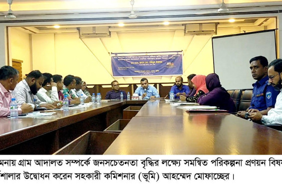 হোমনায় গ্রাম আদালত সক্রিয়করণে কর্মশালা অনুষ্ঠিত