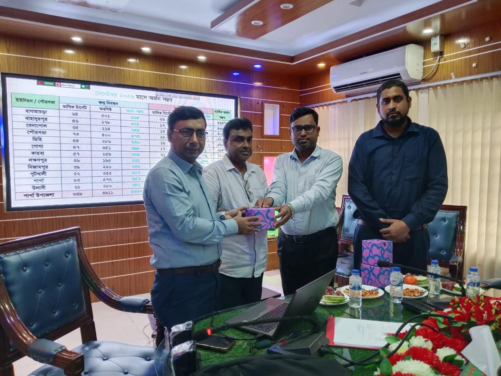 জন্ম-মৃত্যু নিবন্ধনে শার্শায় প্রথম নিজামপুর ইউনিয়ন পরিষদ