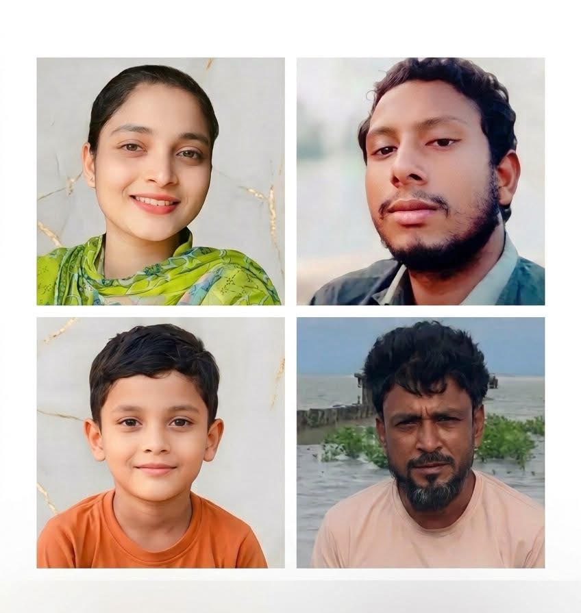 সোনারগাঁওয়ে মেঘনা নদীতে ঝড়ে নৌকাডুবি: একই পরিবারের চারজন নিখোঁজ, নারীর মরদেহ ও মাঝিসহ আটজন উদ্ধার