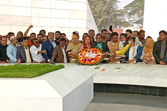 শহীদ রাষ্ট্রপতি জিয়াউর রহমানের সমাধিতে জিসাসের নতুন কমিটির শ্রদ্ধা নিবেদন