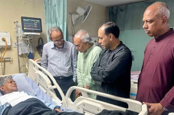 গণফোরাম নেতা সুব্রত চৌধুরীর শারীরিক খোঁজখবর নিলেন তারেক রহমান