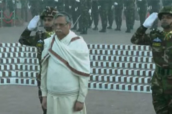 জাতীয় স্মৃতিসৌধে রাষ্ট্রপতির শ্রদ্ধা