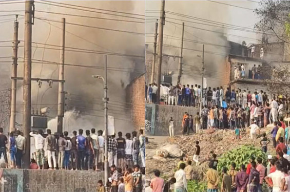 কামালবাগে ভয়াবহ অগ্নিকাণ্ড, ফায়ার সার্ভিসের ৮টি ইউনিটের চেষ্টায় নিয়ন্ত্রণে