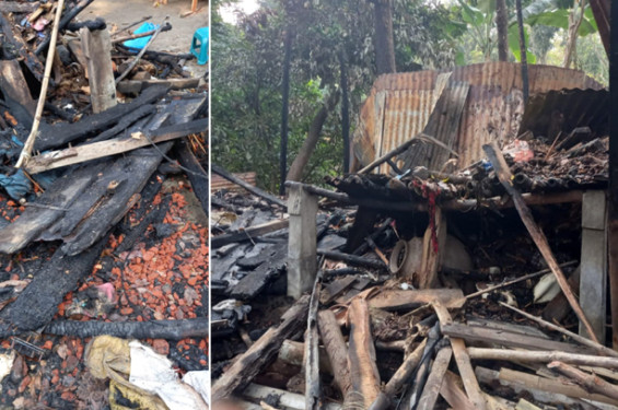 পাবনায় মুক্তিযোদ্ধার বাড়িতে আগুন, সঙ্কিত পরিবার