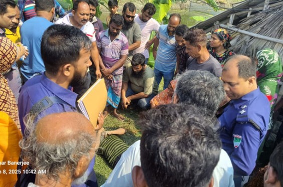 সাতক্ষীরায় মাছের ঘের থেকে কর্মচারীর মরদেহ উদ্ধার