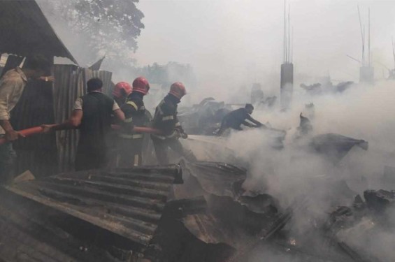 ভাষানটেকে বিআরপি বস্তির আগুন নিয়ন্ত্রণে