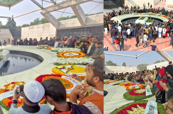 খালেদা জিয়ার কবর দেখতে মানুষের ঢল