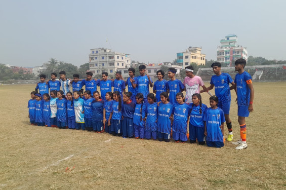 রাজৈর উপজেলাকে হারিয়ে ফাইনালে শিবচর বালিকা দল