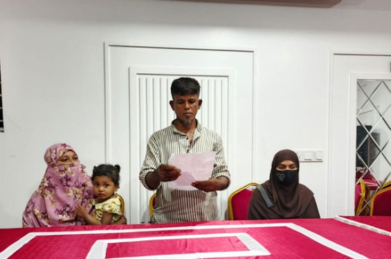 রায়পুরে জমি দখল ও মারধরের অভিযোগ জামায়াত কর্মীর বিরুদ্ধে সংবাদ সম্মেলন