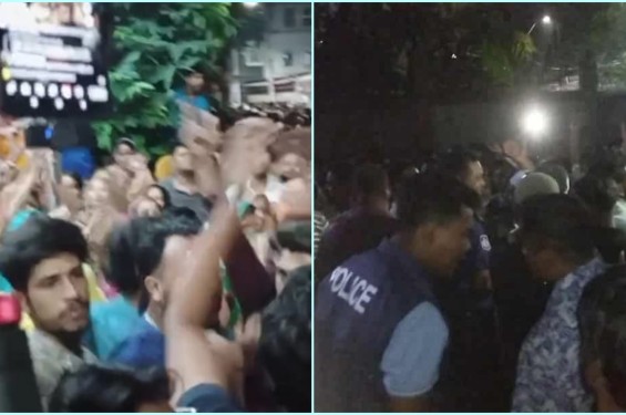মধ্যরাতে আইভীর বাসায় অভিযান, অবরুদ্ধ পুলিশ